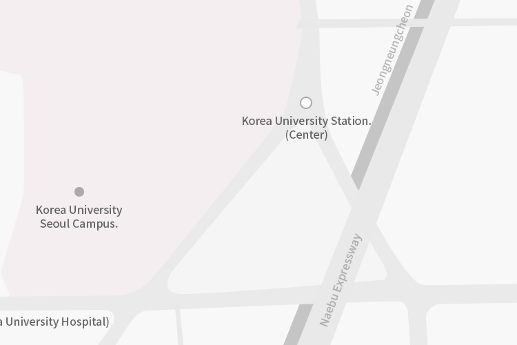 고려대학교 캠퍼스 지도